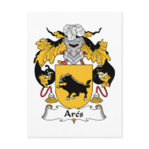 Ares Family Crest Post Cards