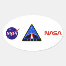Ares Launch Vehicle Oval Sticker