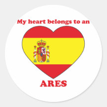 Ares Round Sticker