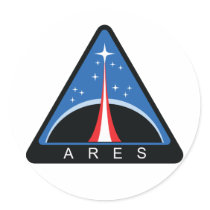 Ares Round Stickers