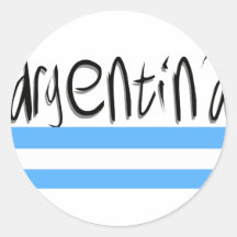 Argentina design! round stickers