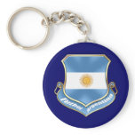 Argentina fans soccer futbol shield emblem badge key chain