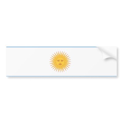 Argentina Flag Bumper Stickers by flagshirts