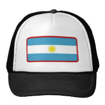 Argentina flag embroidered effect hat