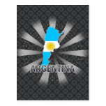 Argentina Flag Map 2.0 Postcard