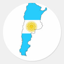 Argentina flag map sticker