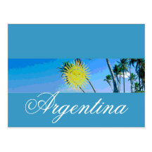 Argentina flag post card