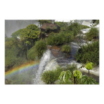 Argentina, Iguacu Falls. Rainbow at Iguacu