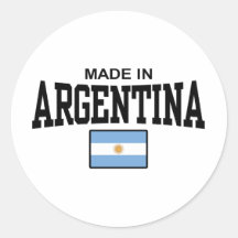 Argentina Round Sticker