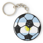 Argentina Soccer Ball Keychain
