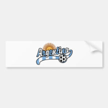 Argentina Soccer Bumper Sticker