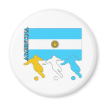 Argentina Soccer Players Refrigerator Magnet
