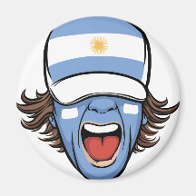 Argentina sports fan fridge magnet