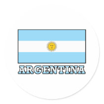 Argentina Round Sticker