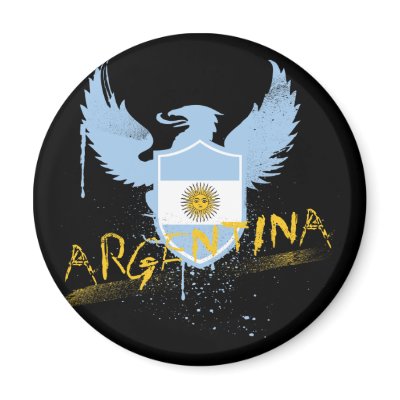 Argentina Winged Fridge Magnets by brev87