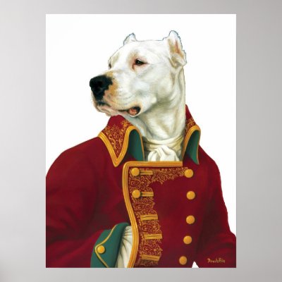 Argentine dogo poster by hmitaly