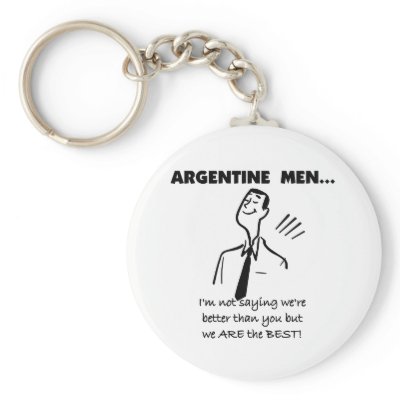 Argentine Men Keychains by world_wide