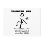 Argentine Men Post Card