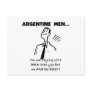 Argentine Men Post Card