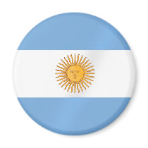 Argentinian flag of Argentina Albicelestes Gifts Fridge Magnets