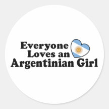 Argentinian Girl Stickers