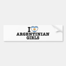 Argentinian Girls Bumper Stickers
