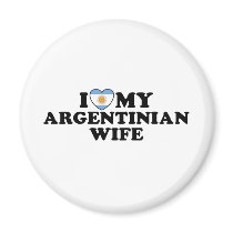 Argentinian  Wife Refrigerator Magnets