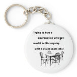 Arguing with a Dining Room Table Keychain