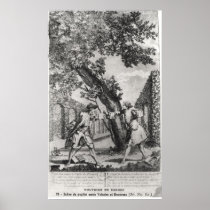 Argument between Jean-Jacques Rousseau Posters