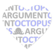 Argument Octopus Love Heart Sticker