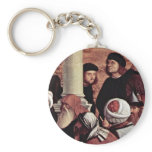 Argument Of St. Stephen Detail By Carpaccio Vittor Key Chain
