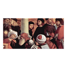 Argument Of St. Stephen Detail By Carpaccio Vittor Personalized Photo Card