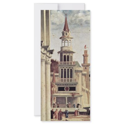 Argument Of St. Stephen Detail By Carpaccio Vittor Personalized Rack Card by Artcollection