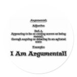 Argumental stickers