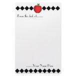 Argyle Apple Teacher Stationery