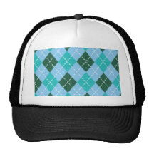 Argyle Blues Trucker Hat
