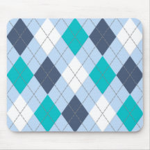 Argyle: Code Name “Eclectic Blue” Mousemat