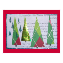 Argyle Happy Holidays Collage Postcards