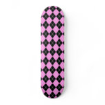 Argyle (pink and black01) skateboards