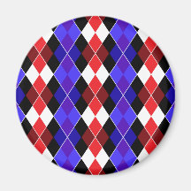 Argyle Refrigerator Magnets