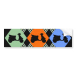 Argyle Scooter Bumper Sticker