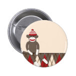 Argyle Sock Monkey Pins