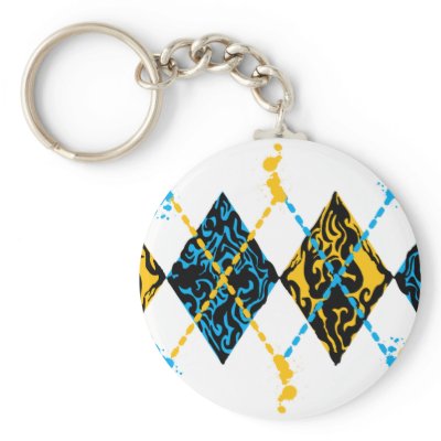Argyle Tribal Keychain by CityRoyalty
