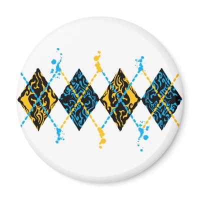 Argyle Tribal Magnets by CityRoyalty