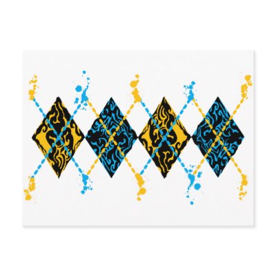 Argyle Tribal Postcards by CityRoyalty