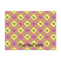 Argyle turtle pattern on brown