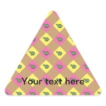 Argyle turtle pattern on brown
