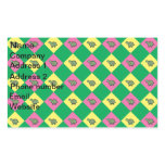Argyle turtle pattern on green