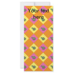 Argyle turtle pattern on orange rack cards