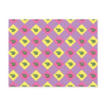Argyle turtle pattern on purple